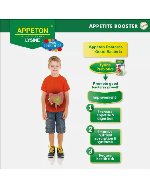 Appeton Multivitamin With Lysine Chewable Tablet 60's