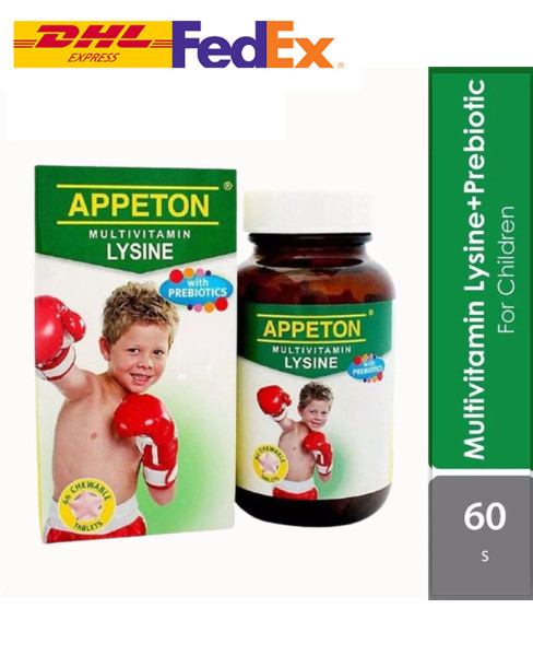 Appeton Multivitamin With Lysine Chewable Tablet 60's