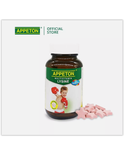 Appeton Multivitamin With Lysine Chewable Tablet 60's