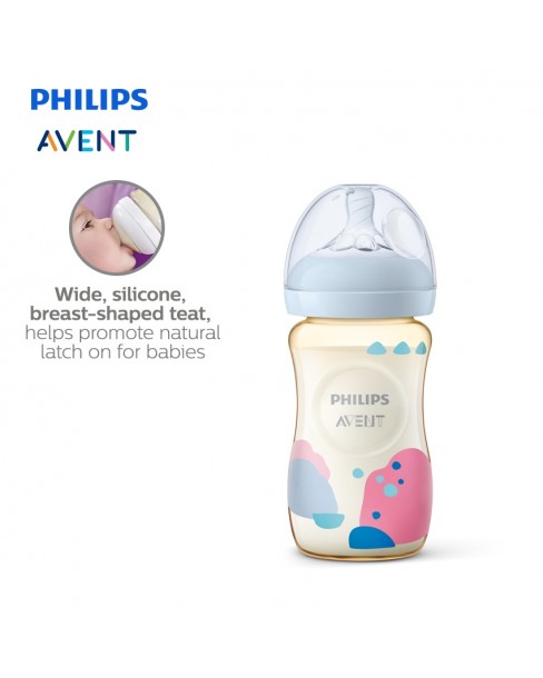 Philips Avent Natural PPSU Baby Bottle 1m+ (9oz/260ml) SCF582/10