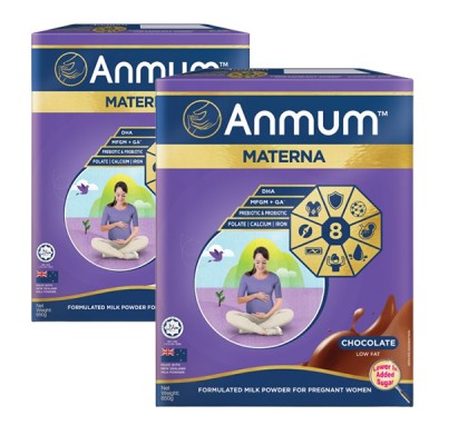 Anmum Materna Formulated Milk Powder for Pregnant Mothers No Added Sugars (Plain) - 350g