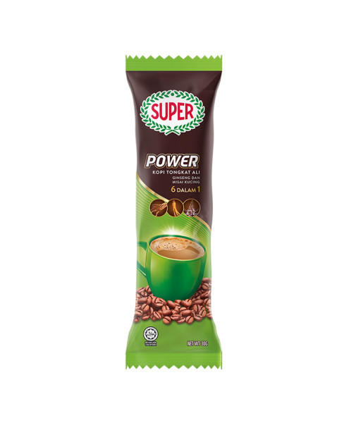 Super Power 6 in 1 Instant Coffee Tongkat Ali With Ginseng 20s x 30g 