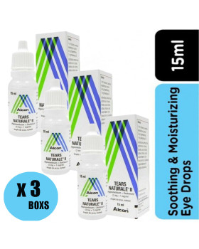 3 X Alcon Tears Naturale II 15ml