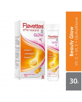 Vitamin C Flavettes Effevescent Glow Tablet For Adult Immunity Defender 30’S