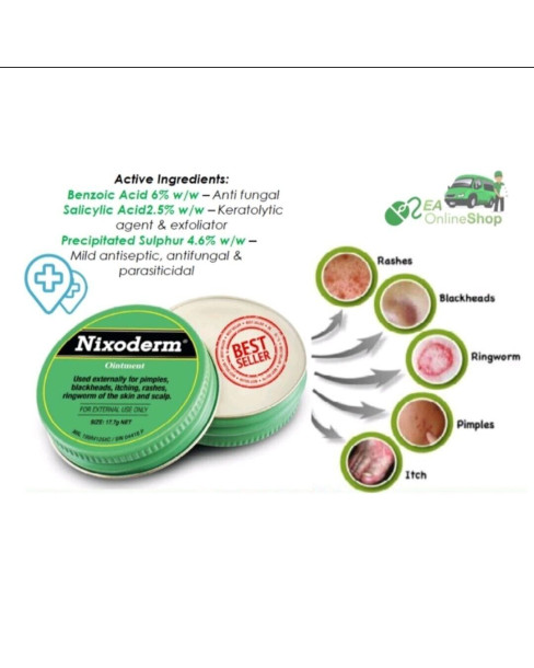 Nixoderm Ointment Treatment Of Pimples And Blackheads