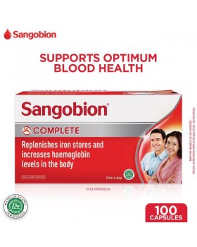 Sangobion Complete Iron Supplement with Folic Acid (100 Caps)