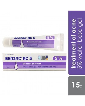 Benzac AC 5% Water Base Gel Acne Treatment 