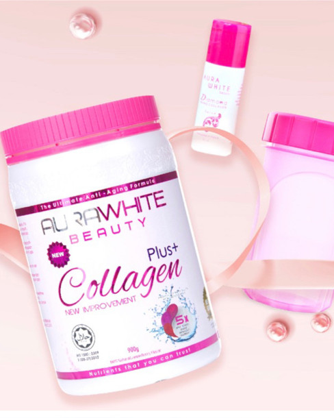 Aurawhite Beauty Collagen Plus Anti Aging Skin Whitening 